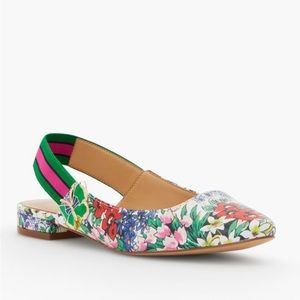 TALBOTS slingback Flats- Floral